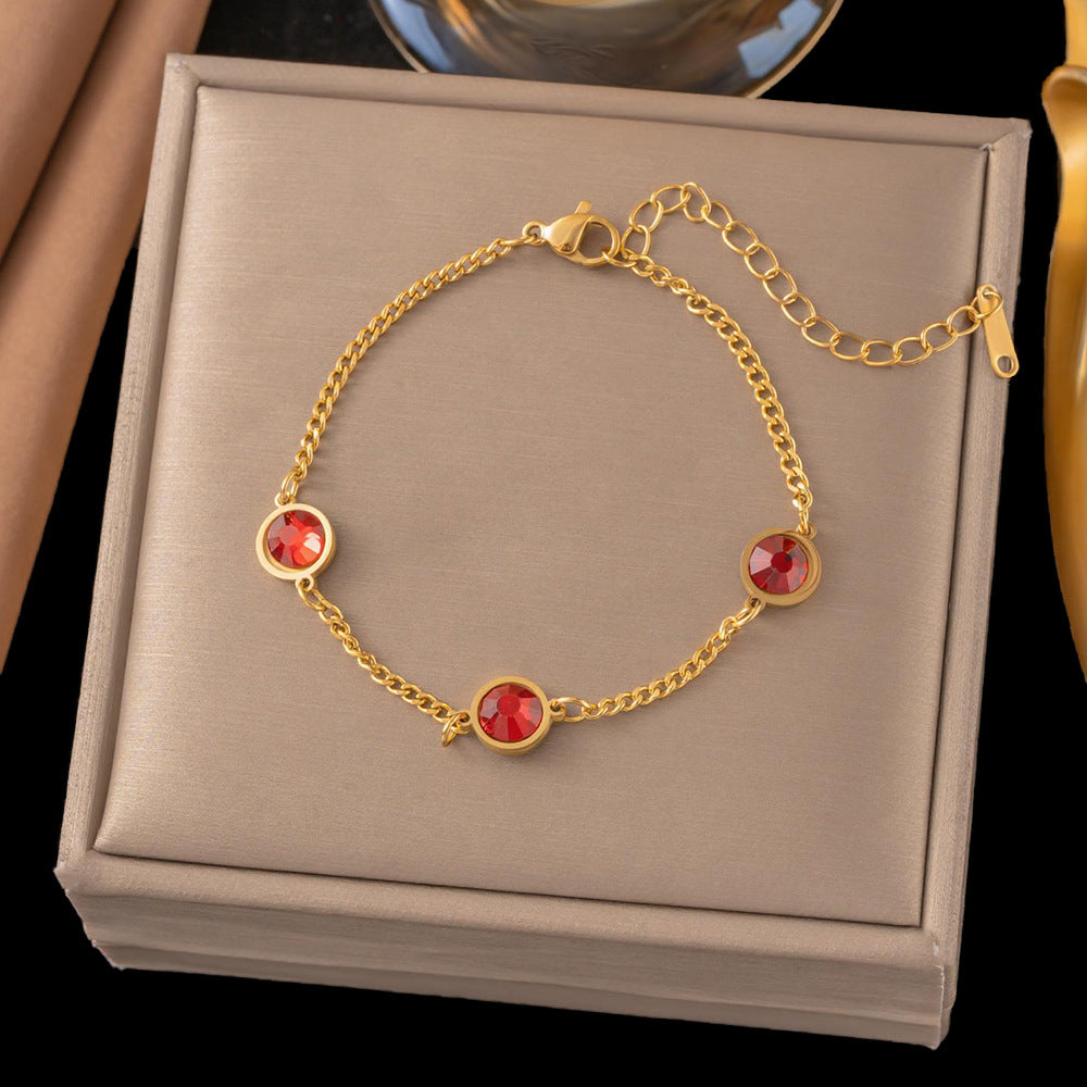 Steel Female Exquisite Thin Chain Gold Jewelry Accessories