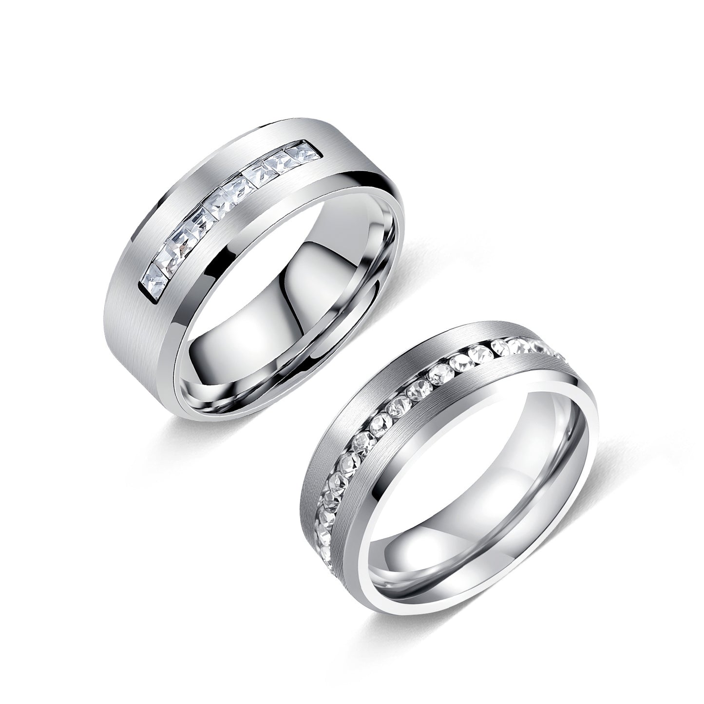 Affordable Luxury Fashion Couple Dating Stainless Ring
