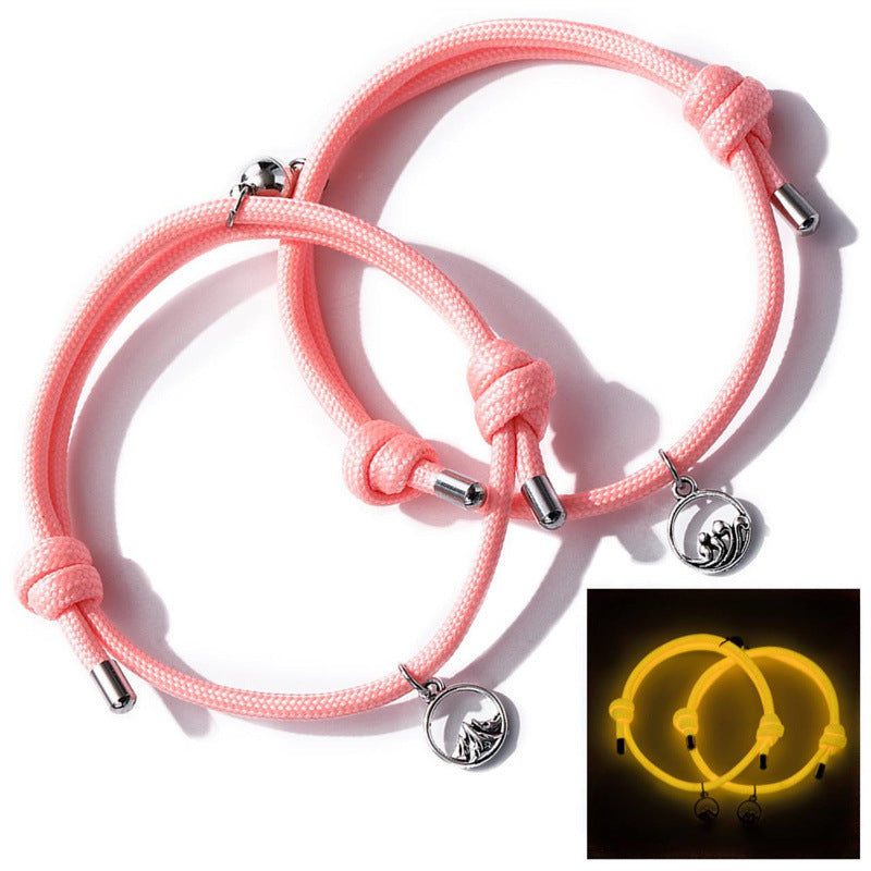 Women's & Men's Pledge Of Eternal Love Magnet Suction Couple Bracelets