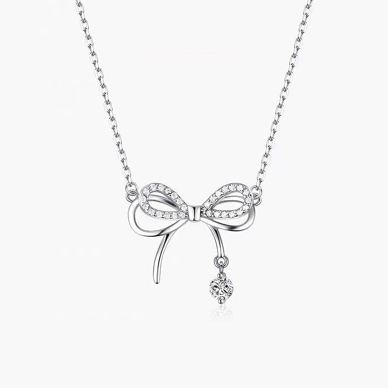 Women's Dream Bow High-grade Design Exquisite Light Luxury Smart Zircon Clavicle Necklace