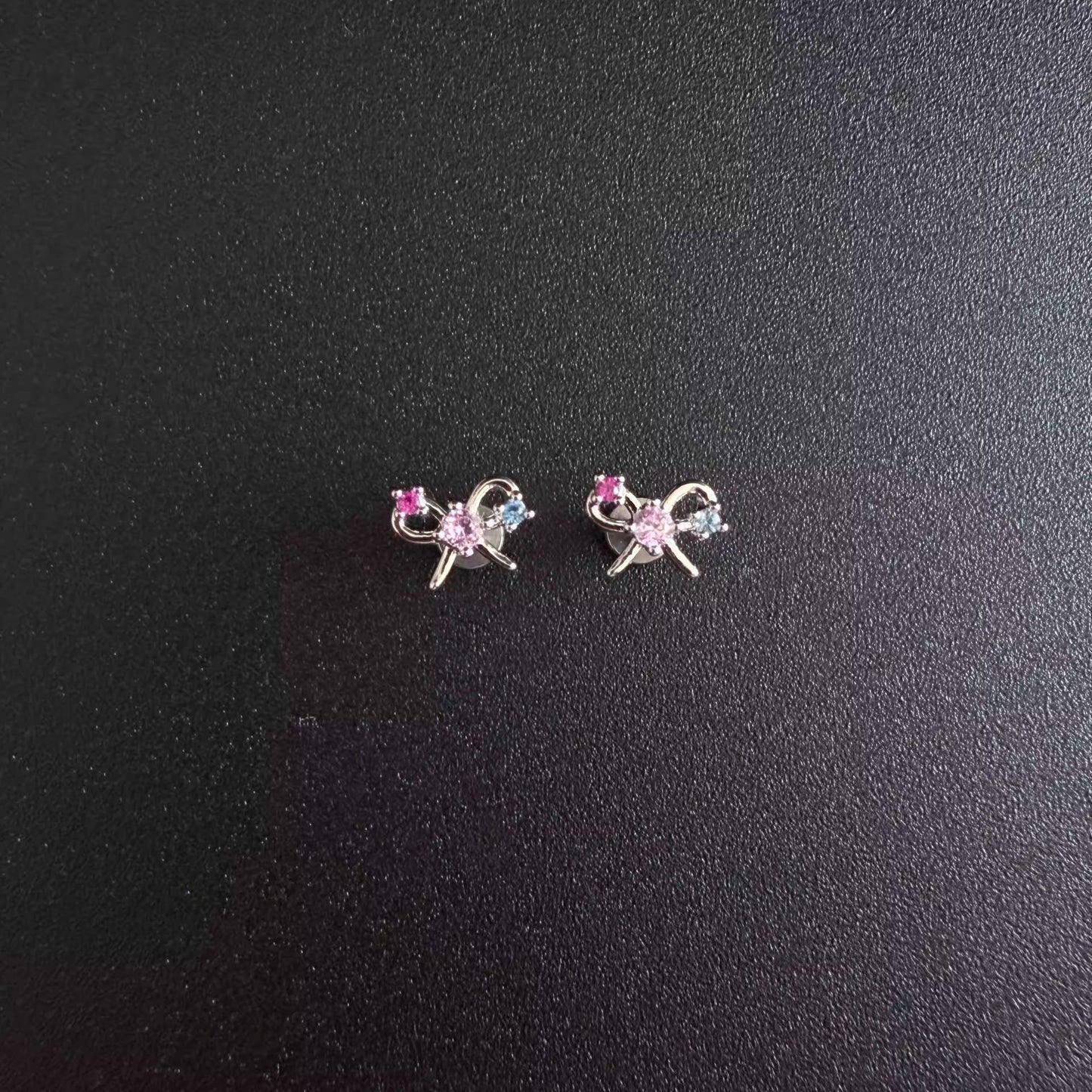 Women's Titanium Alloy Colorful Crystals Butterfly Niche Delicate Versatile Rings