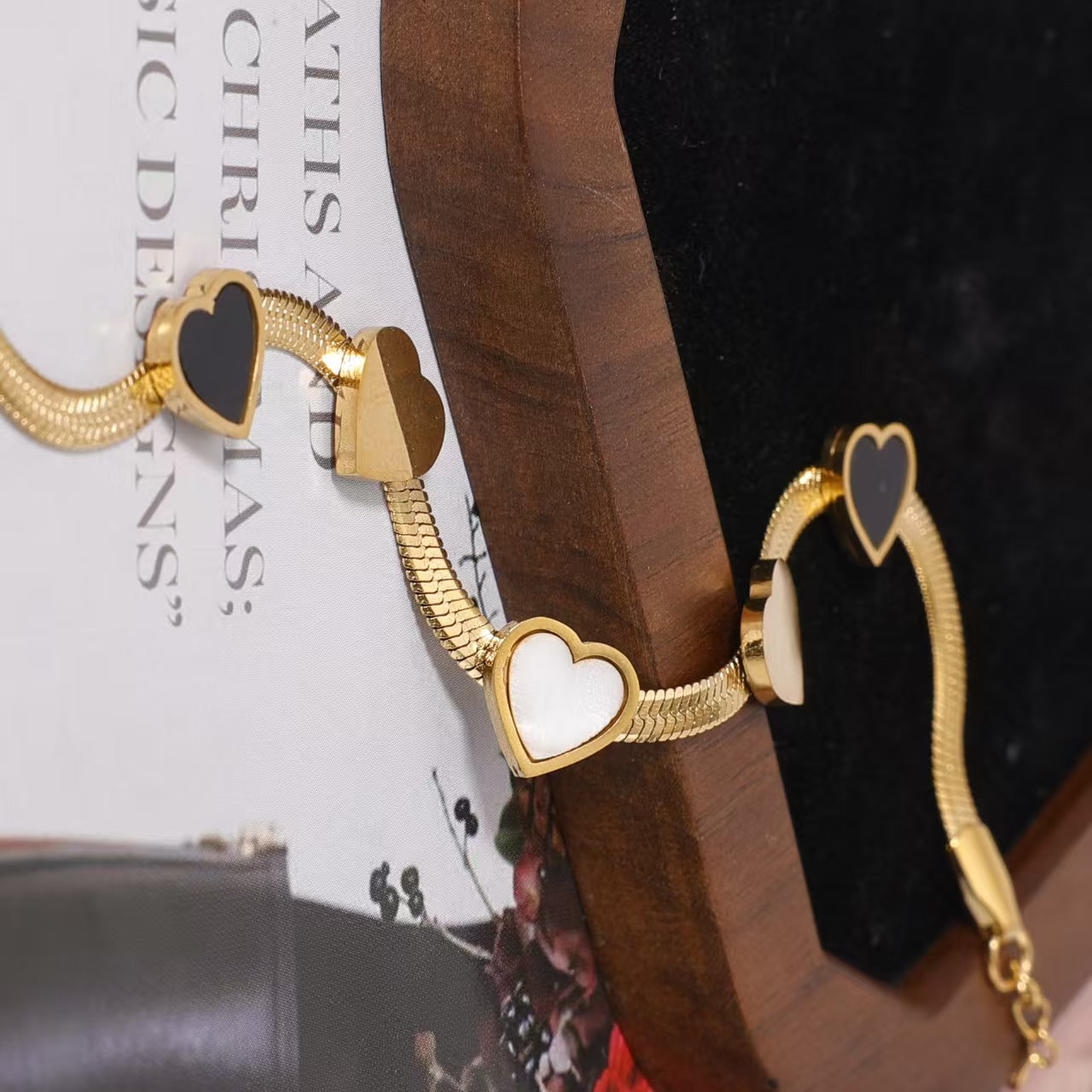 Snake Bones Chain Stainless Steel Love Fritillary Light Luxury High Bracelet