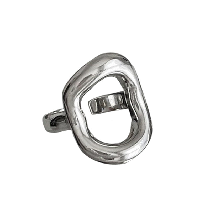Cool Personality Geometric Hollow Irregular Female Retro Temperament Simple Open Bracelets