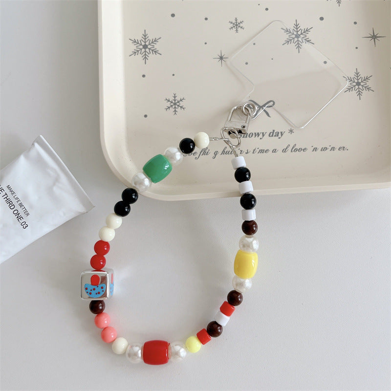 Women's Case High-grade Bow Handmade Sugar Pearl Short Bracelet