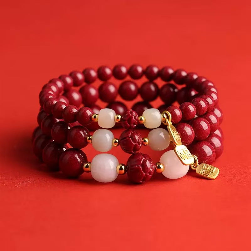 Cinnabar Collection Purple Gold Sand Life Bracelet