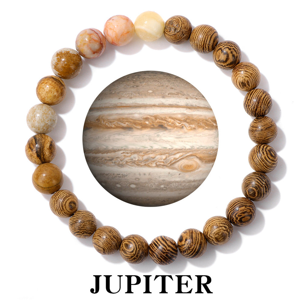 Women's & Men's Planets Of The Solar System Natural Stone Bracelets