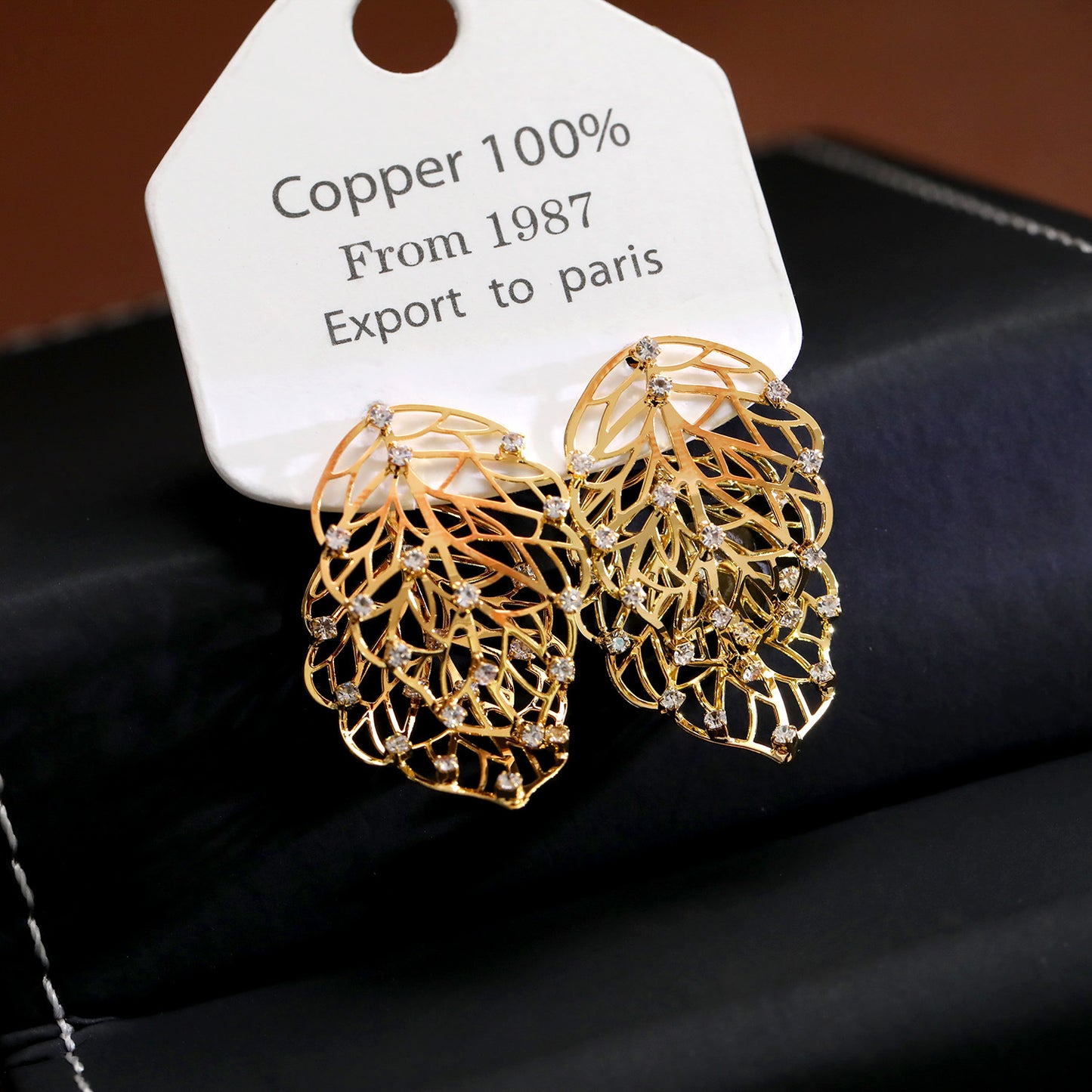 Light Luxury High Sense Niche Super Flash Double Rings