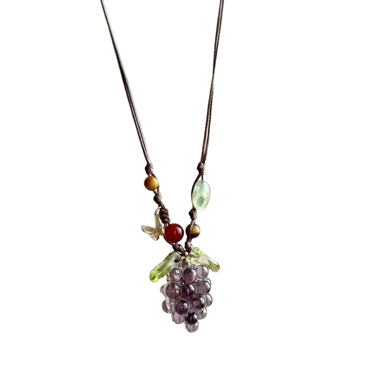 Bohemian Vintage Grape Niche High Sense Necklace