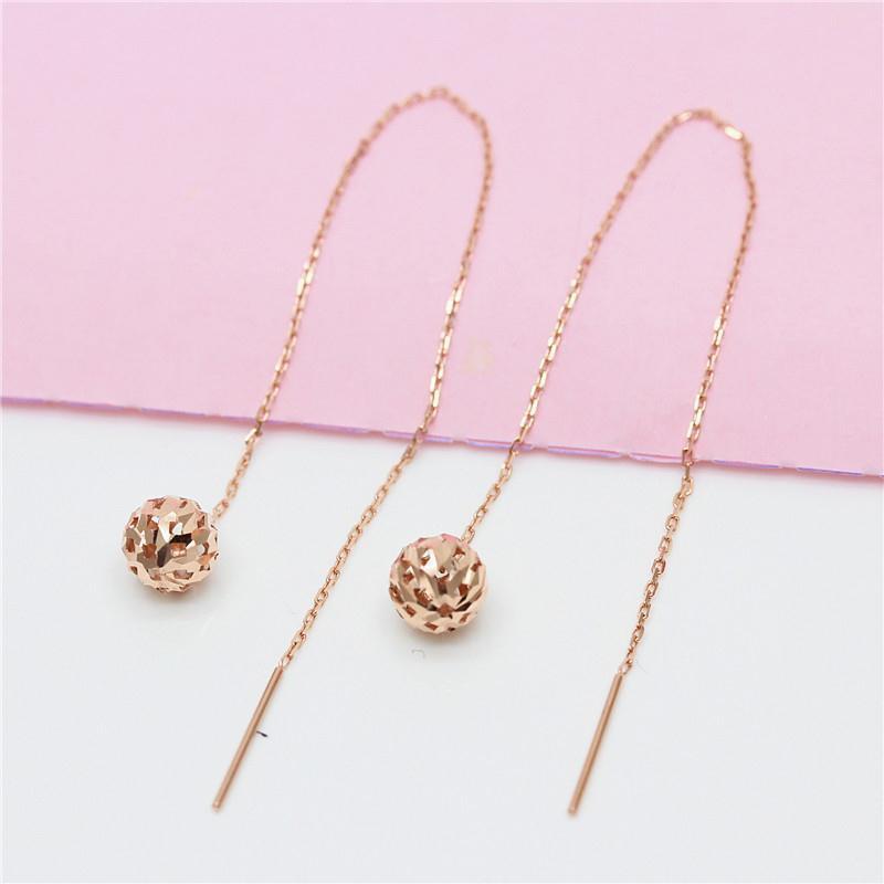 Gold Russian Hollow Ball Antique Rose Plated Rings