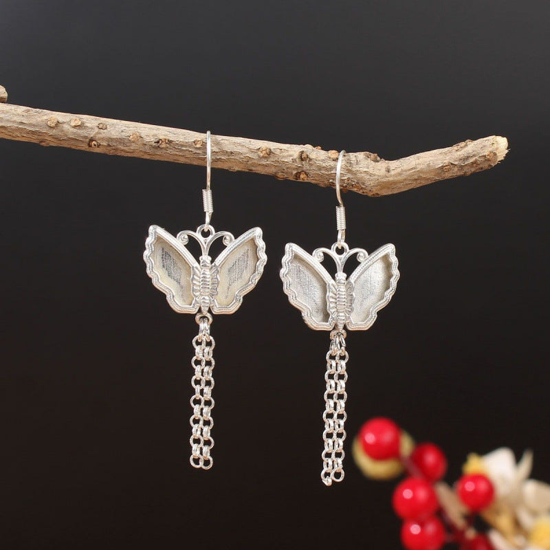 Ethnic Minority Style Handmade Miao Sier Earrings