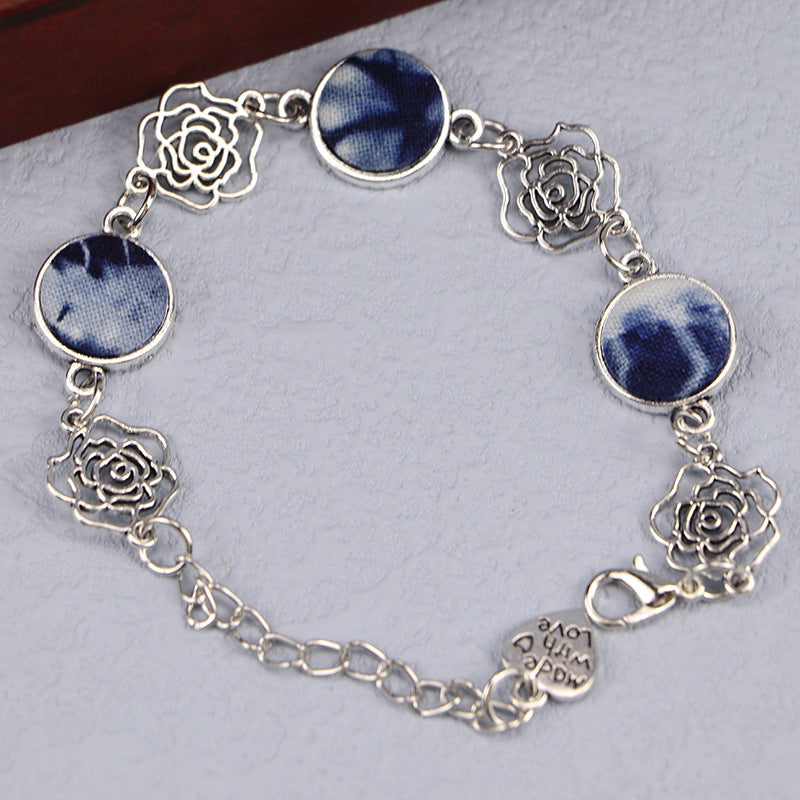 Women's Yunnan National Style Blue Dyed Dali Bracelets
