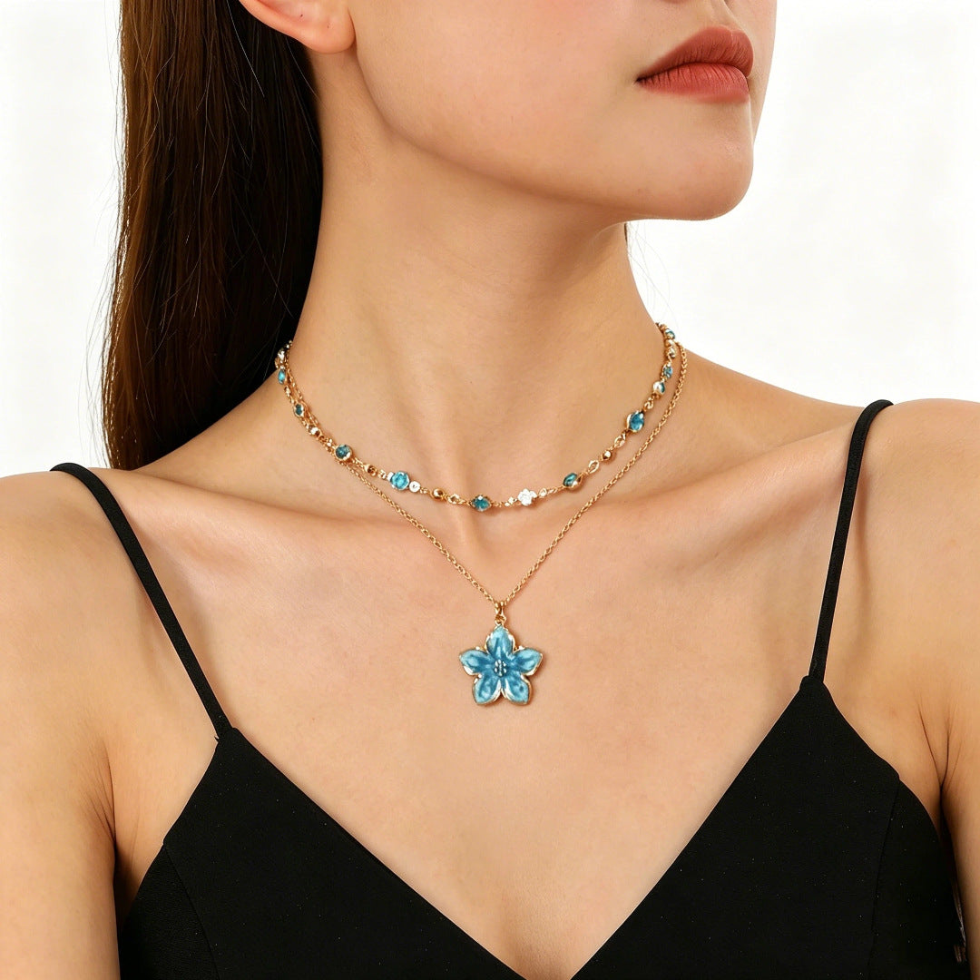Women's Happy Pink Seedpod Light Luxury Clavicle Necklaces