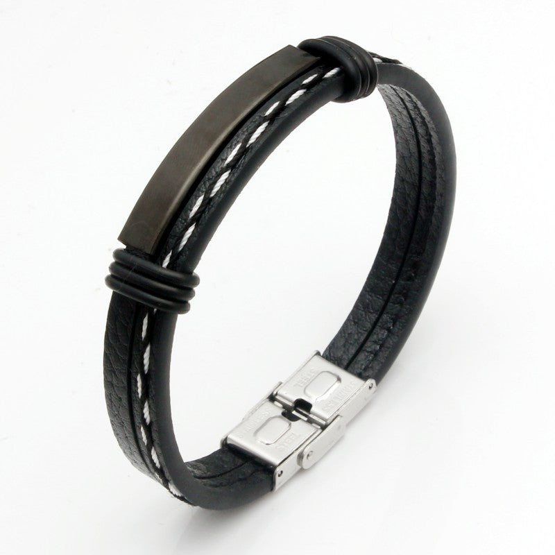 Writing Handmade Retro Woven Leather Popular Bracelets