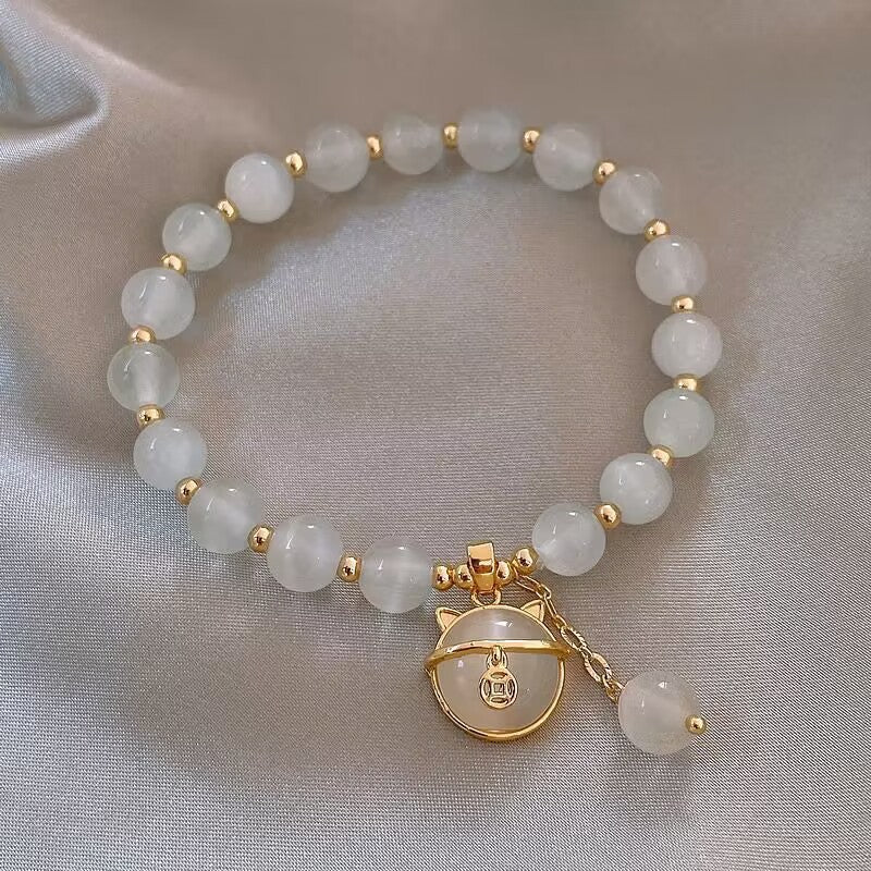 Women's Lucky Cat For Design High-grade Temperament Bead Bracelets