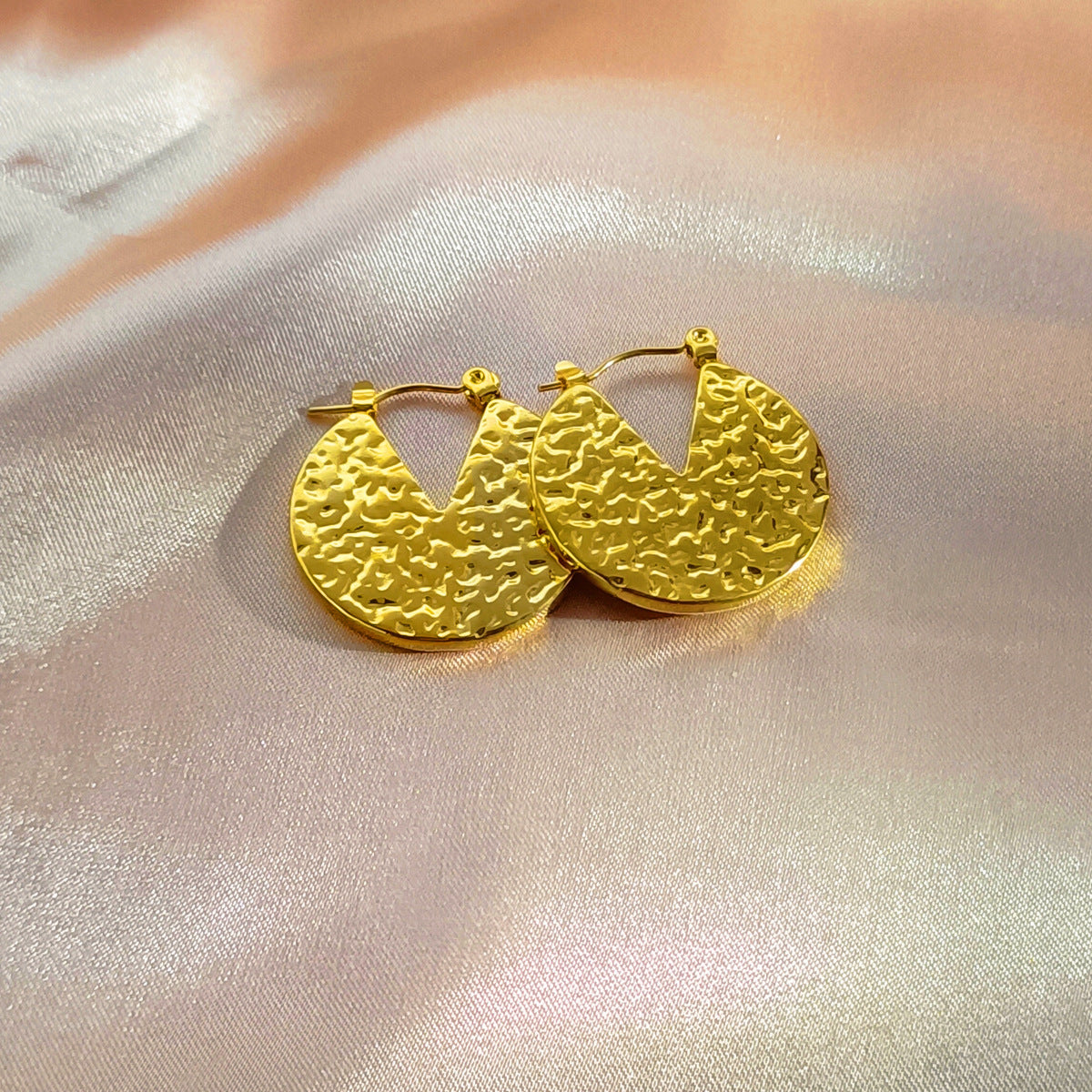 Stainless Steel Hydraulic Craft Ear Clip Earrings