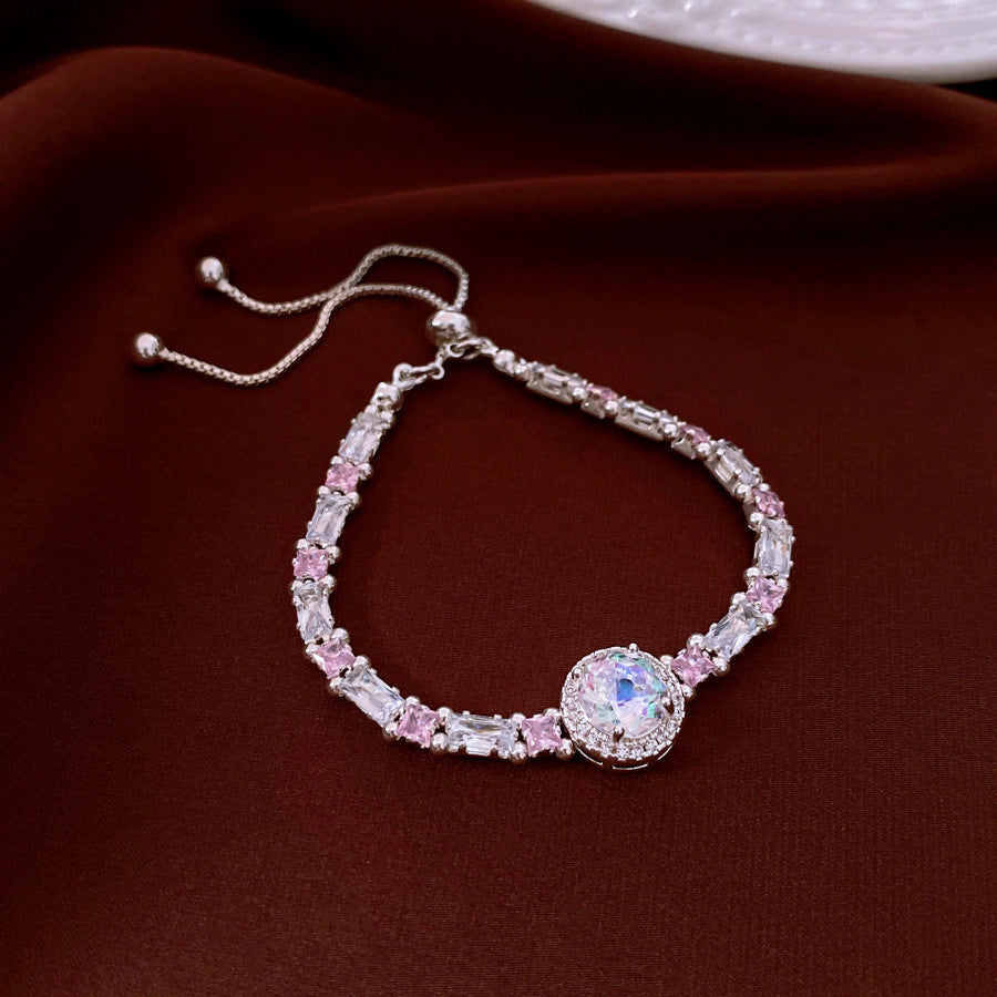 Zircon Twist Twisted Adjustable Simple Fashion Temperament Personalized Bracelet