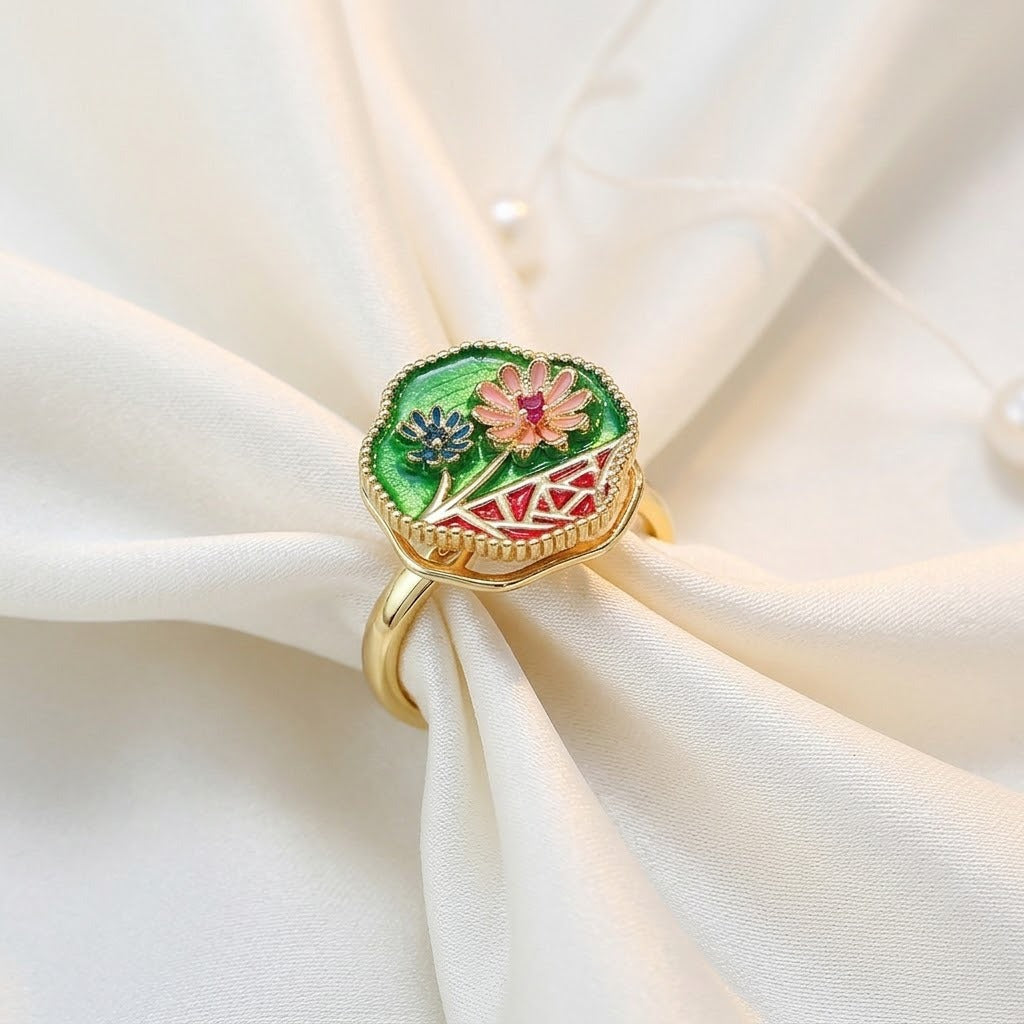 Women's French Style Garden Colorful Open Niche Adjustable Bracelets