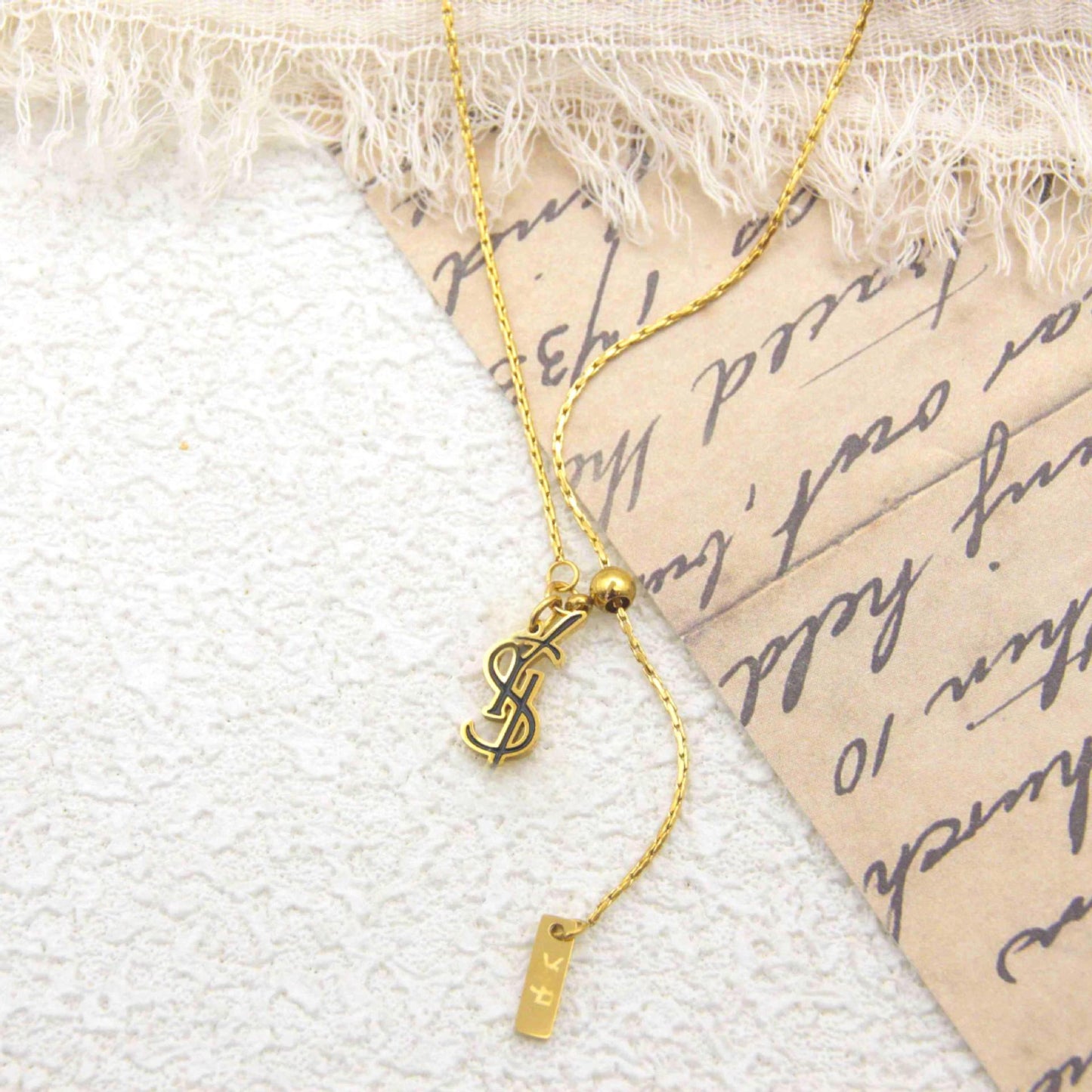 Titanium Steel Personalized Trendy Fresh Sweet Fashion Simple Adjustable Clavicle Necklaces