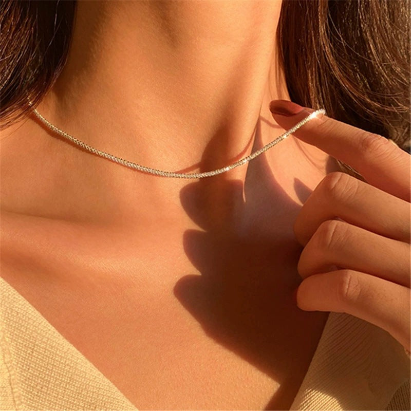 Light Luxury Cold Style Female High Class Elegant Cauliflower Starry Necklace