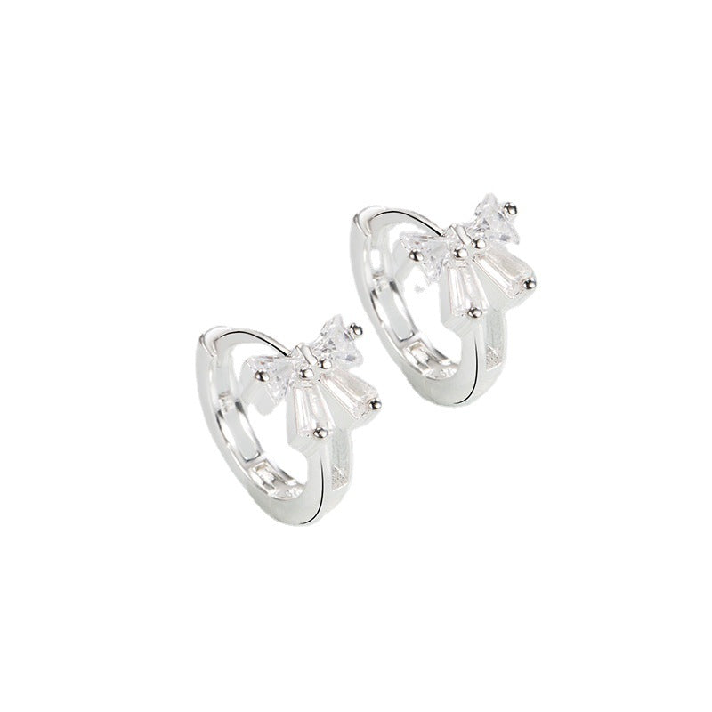 Women's Bowknot Zircon Summer Tide Graceful Personalized Cold Ear Buckle