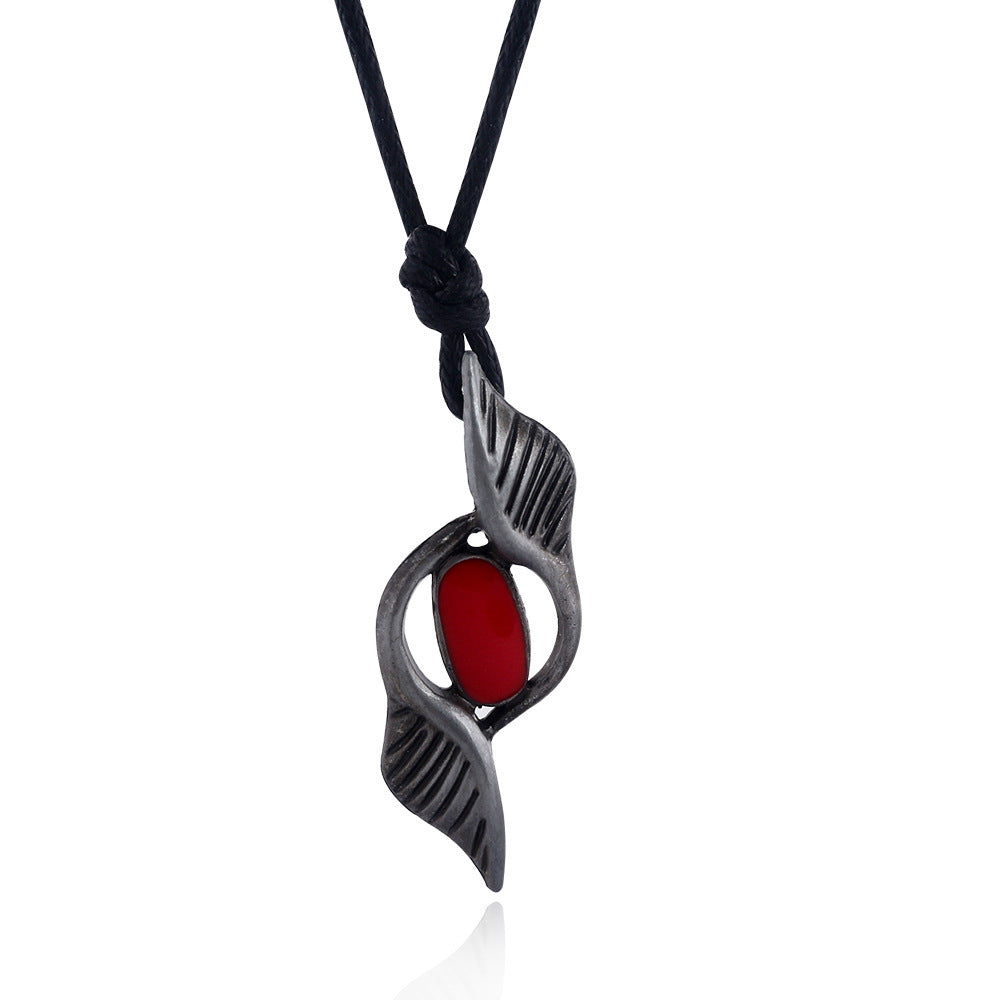Game Ghost Cry Dante Peripheral Metal Ruby Souvenir Necklaces