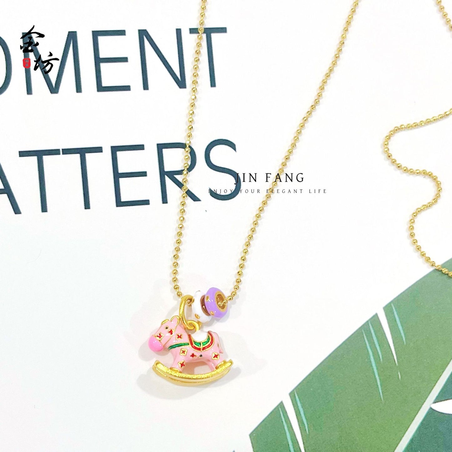 Women's Alluvial Gold Enamel Macaron Color Shake Pendants