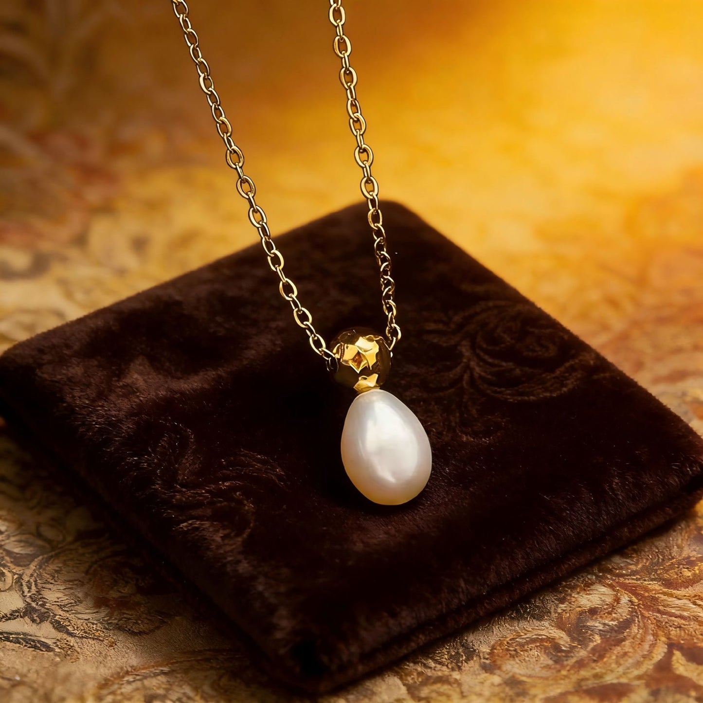 Light Luxury Retro Style Natural Freshwater Necklaces