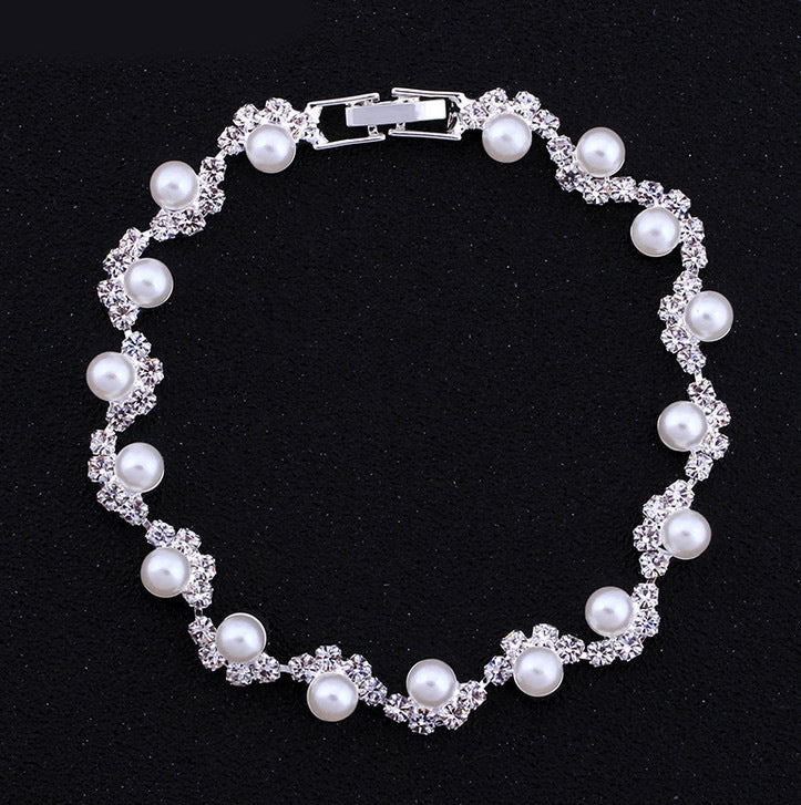 Claw Chain Geometric Full Diamond Rhinestone Simple Bracelets