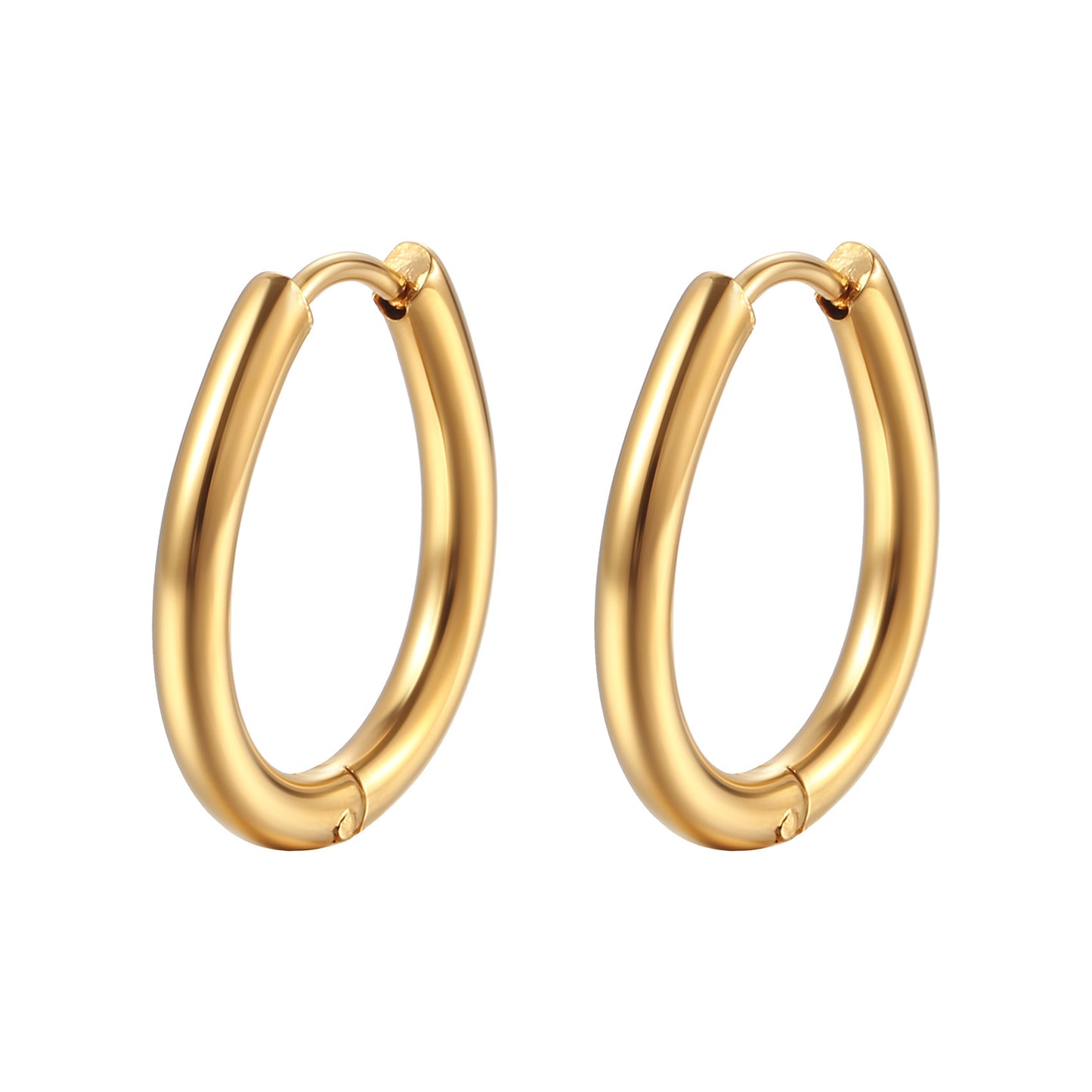 Geometric Shaped Stainless Steel Clip Trendy Fashion Five-pointed Star Peach Ear Buckle