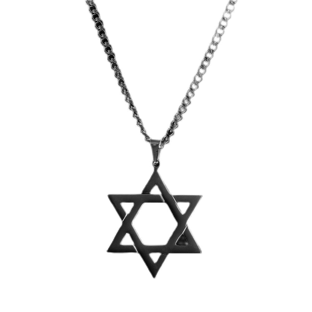 Women's & Men's Style Stainless Steel Hexagram Fashion Simple Wandering Retro Pendants