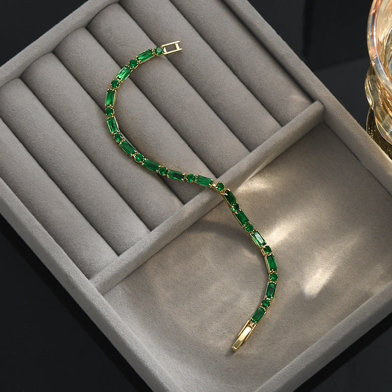 Green Zircon Female Fashion Sweet Cool Bracelets