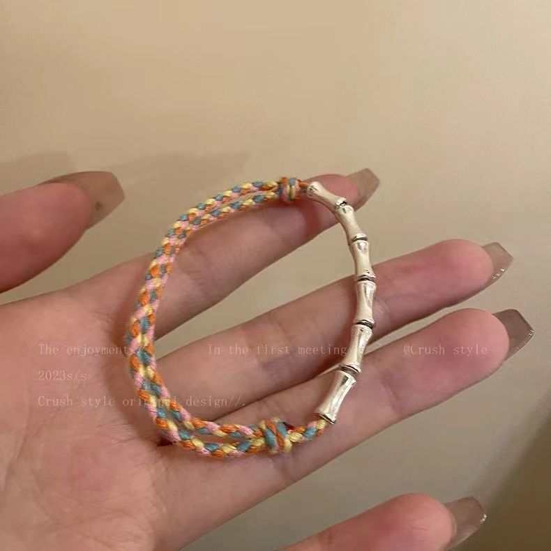 Women's Woven Stone Retro Couple Carrying Strap Bracelet