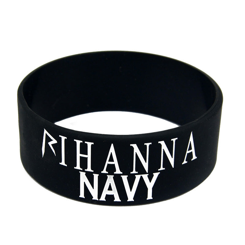 Silicone Fashion Music Hand Strap Trendy Hip Hop Bracelet