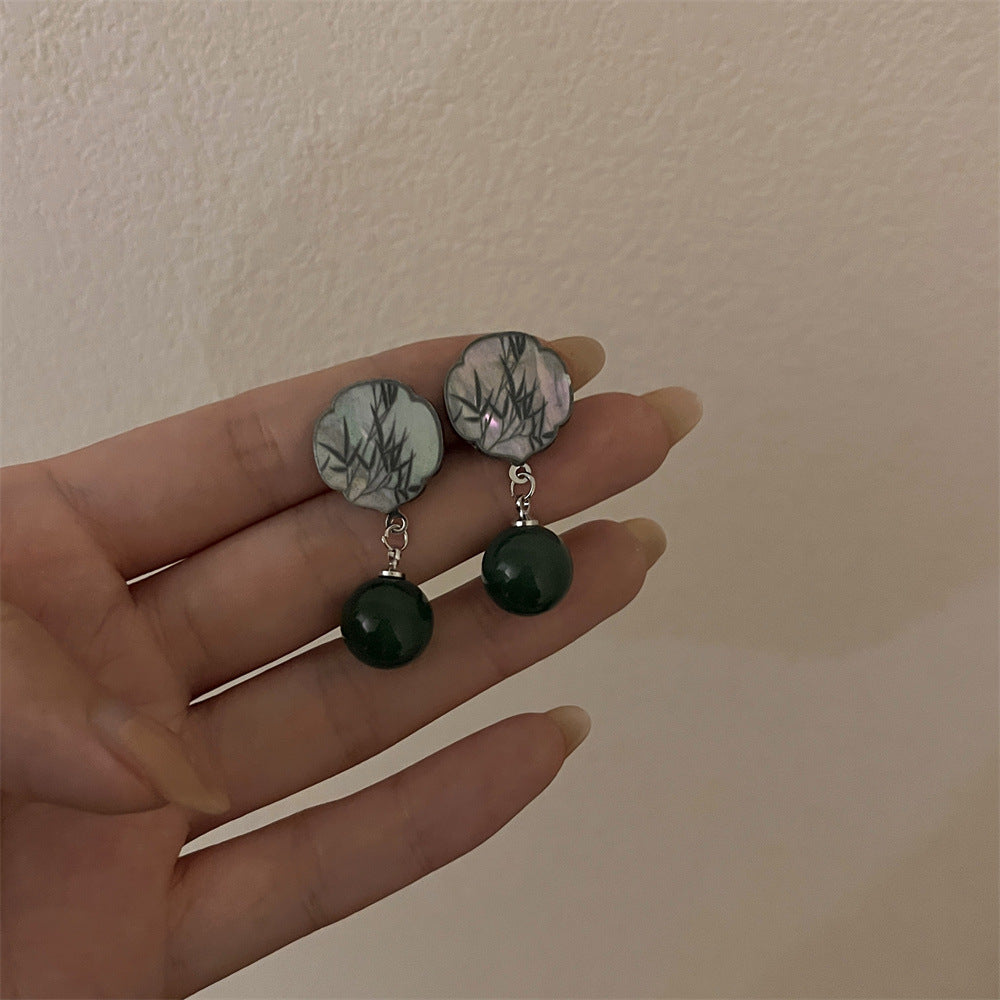 Retro Green Natural Stone Beads Cool Feeling Rings