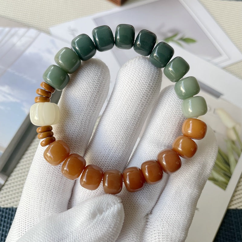 Bodhi Candy Color Single Circle Pliable Temperament High Throw Three Bracelets