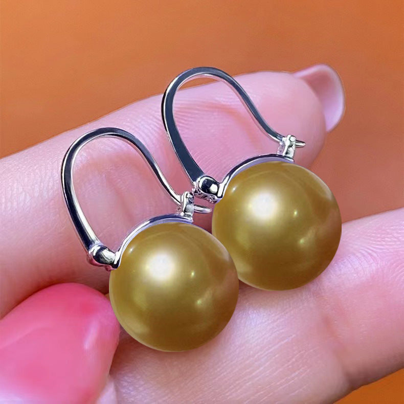 Shell Pearl Parvenu Gold Imitation White Rings
