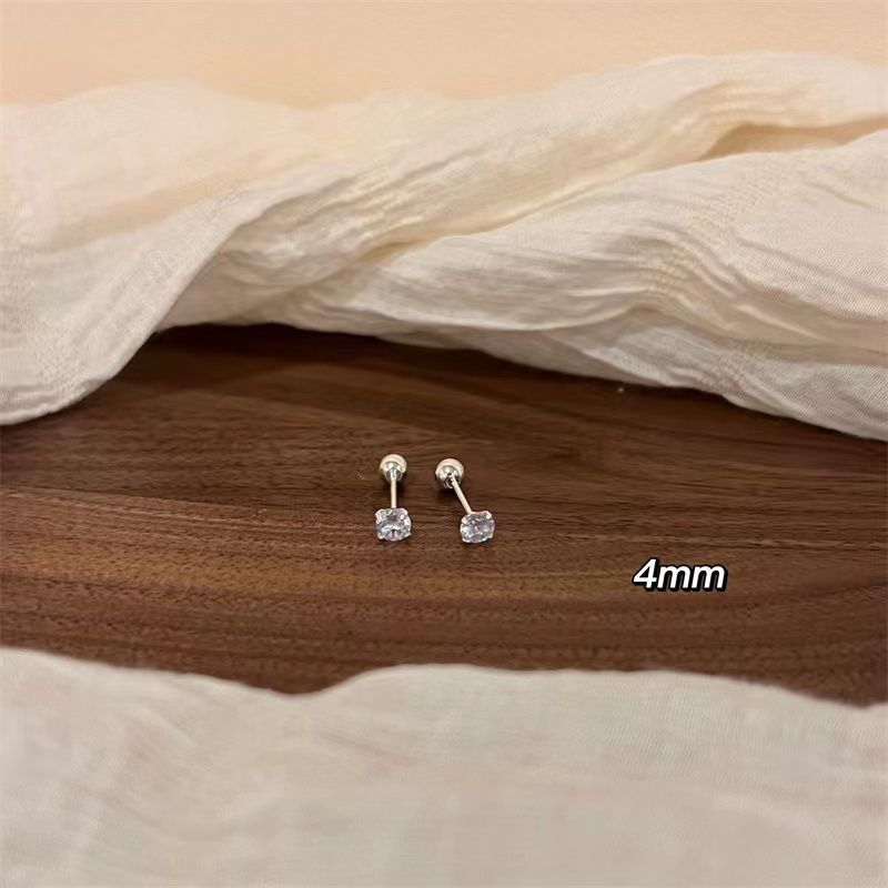 High-grade Screw Ear Bone Niche Design Exquisite Sleeping No Need Rings