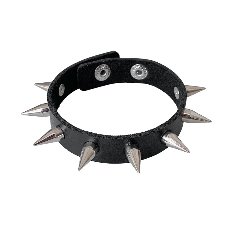 Punk Trendy Unique Rivet Couple Leather Rock Gothic Bracelets