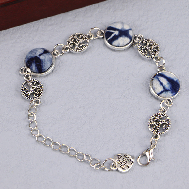 Women's Yunnan National Style Blue Dyed Dali Bracelets