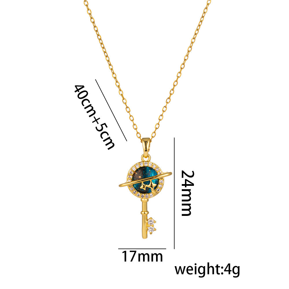 Sky Female Fashion Personality High Sense Clavicle Necklaces