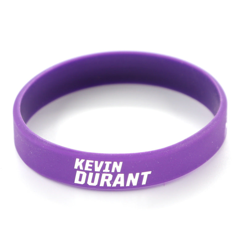 Basketball Silicone Rubber James Curry Harden Durant Bracelet