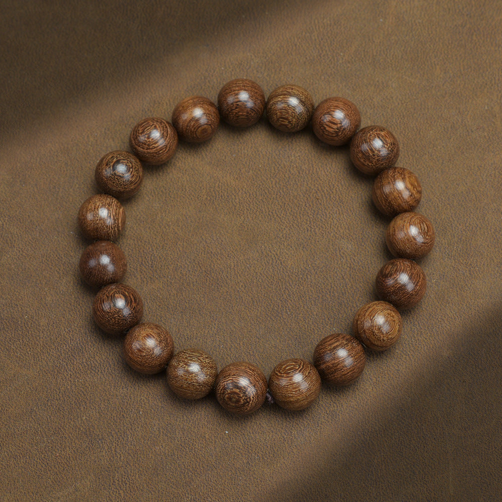 Men's Loose Round Beads Pieces Prayer Silkwood Bracelets
