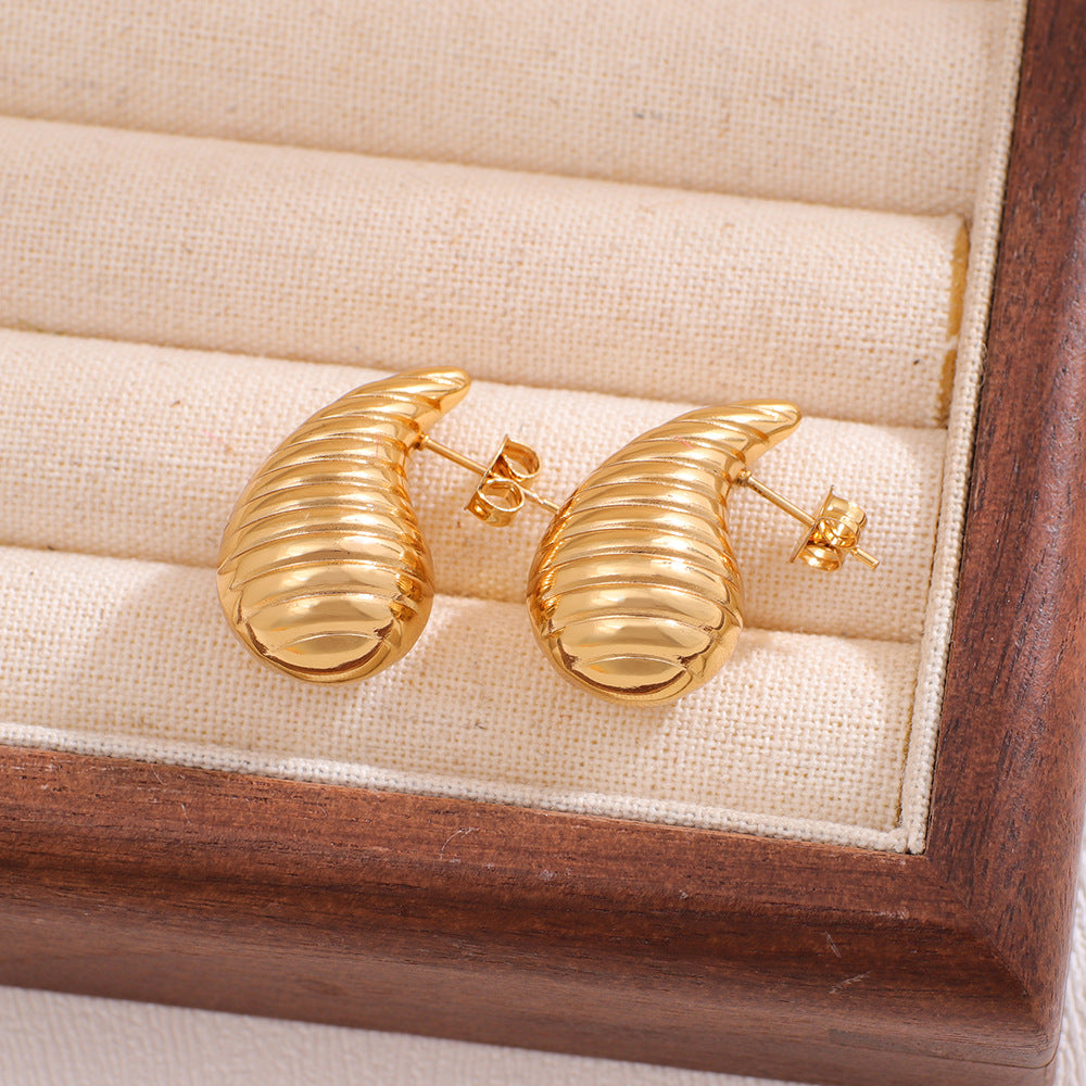 Women's Shaped Tube Style Light Luxury Fashion Simple Luxurious Earrings