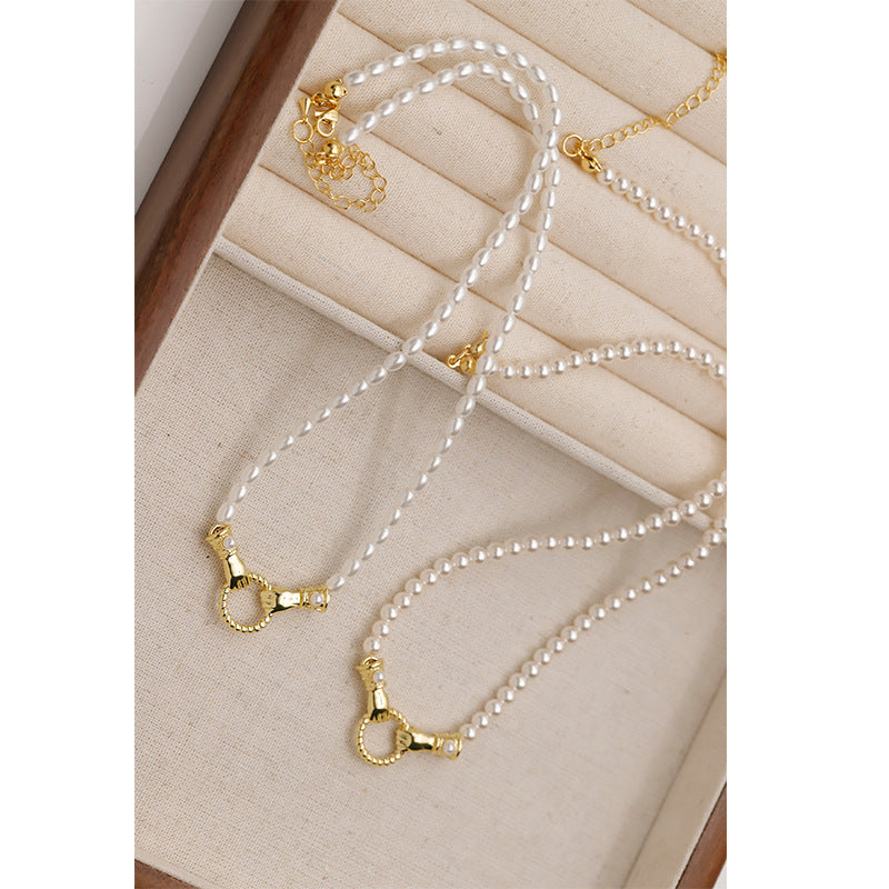 Natural Grain Of Rice Light Luxury High-grade Necklaces