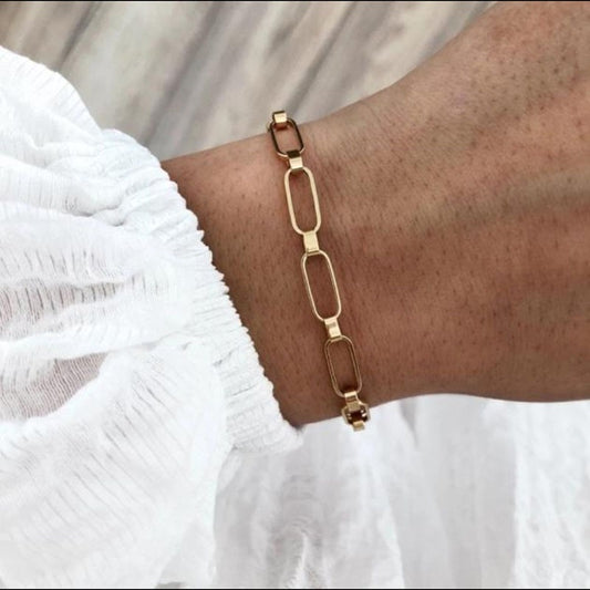 Love Female Designer Design Cold Style Titanium Steel Gold-plated Bracelet
