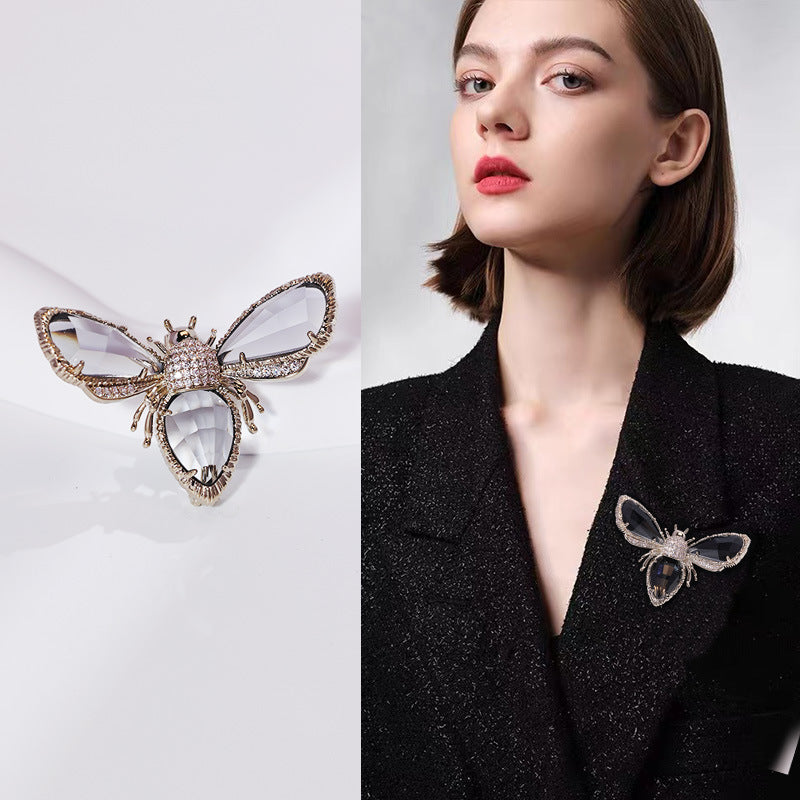 Women's Golden Carp Brooch Exquisite Corsage Luxury Brooches