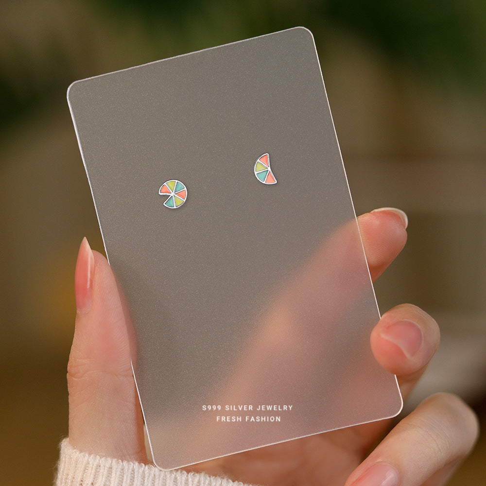 Women's For Cute Fruit Banana Cherry Orange Epoxy Fresh Earrings