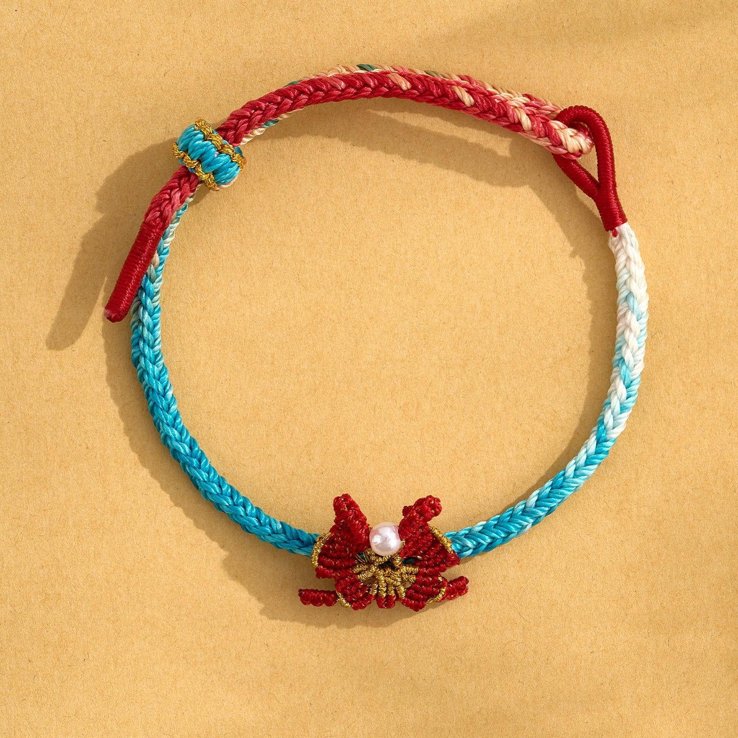 Dragon Boat Festival Colorful Rope Small Red Hand-woven Tiger Head Bracelet