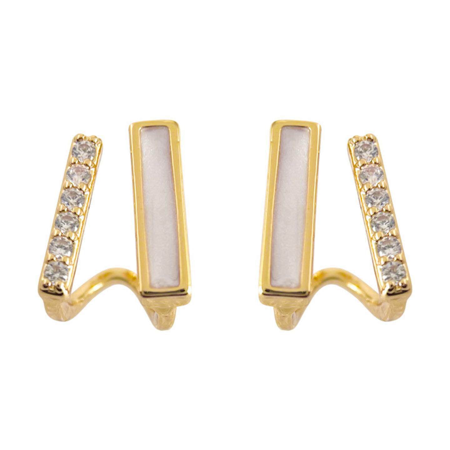 Micro Inlaid Zircon Geometric Niche Affordable Luxury Fashion High-grade Stud Earrings