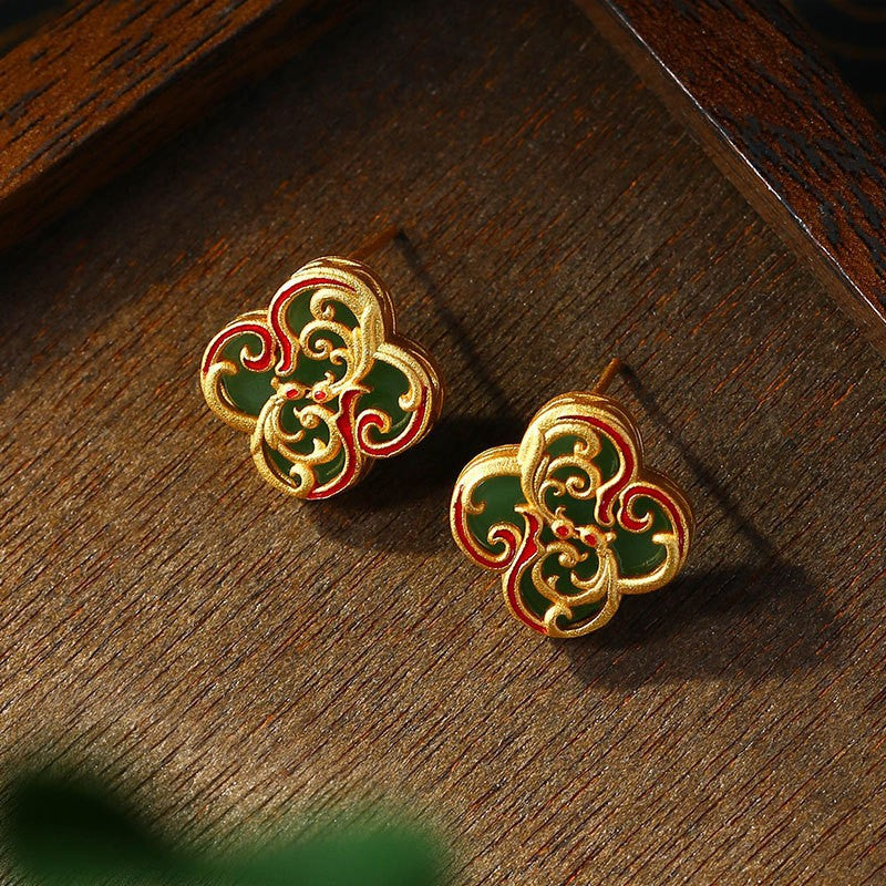 Women's Enamel Filigree Icing On The Cake Earrings